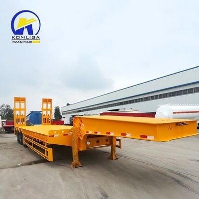 9000X3000X1350mm Transporteur de pont de travail Chassis à lit bas Trailer pour machine lourde