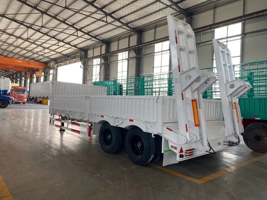 Appareil à roues avec rampe latérale Lowboy Semi-trailer LED Light Extincteur d'incendie