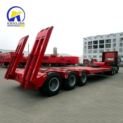 50-150 tonnes de remorque à lit bas avec classe lourde et système de suspension mécanique
