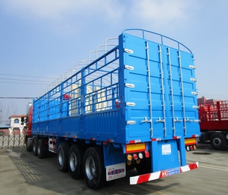 Fermetures à tourner en option Lourde charge 60-80 tonnes Fourgon boîte de clôture Cargo Semi-remorque 13m 14m 15m