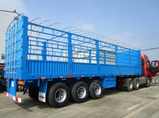 Fermetures à tourner en option Lourde charge 60-80 tonnes Fourgon boîte de clôture Cargo Semi-remorque 13m 14m 15m