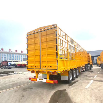 Demande personnalisée 3 axes Tri-Axle 4X4 clôture de chargement de camion remorque avec personnalisation