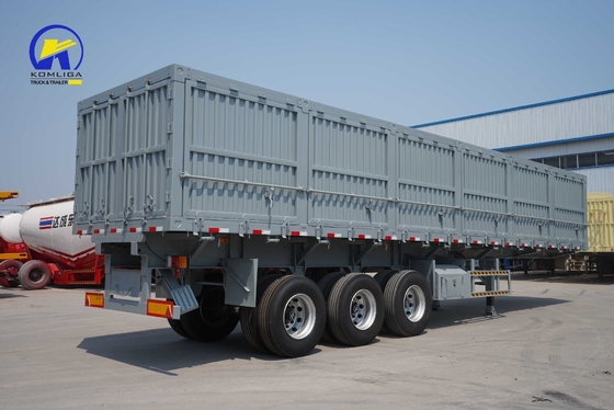Semi-remorque à chargement de 40 tonnes et 60 tonnes avec suspension mécanique