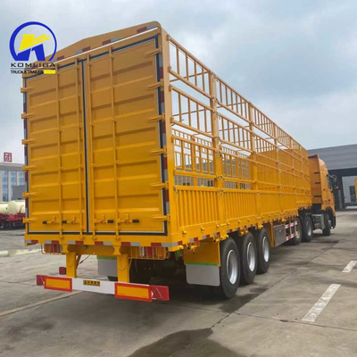 Jost 2.0 ou 3.5 pouces King Pin 60t remorque à clôture Semi-remorque pour le transport de marchandises