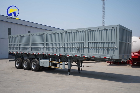 Boîte à outils à une pièce 1m * 0,5m * 0,5m Sinotruk Heavy Trailer 3 axes 80t Cargo Semi-trailer