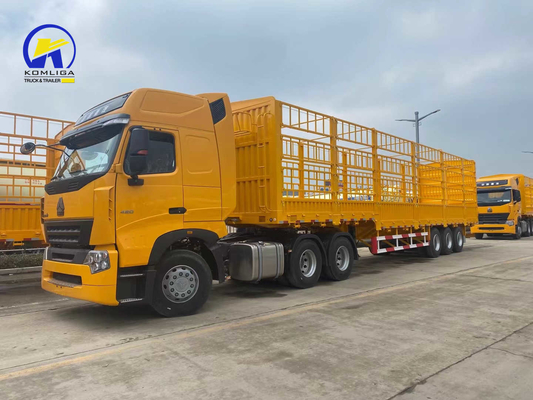 Suspension de type bras croisé HOWO Truck Fence Cargo Semi-remorque avec système de suspension