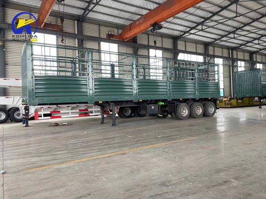 Certification du CCG Semi-remorque à plat pour le transport Fuwa 3 essieux 30-100t Clôture