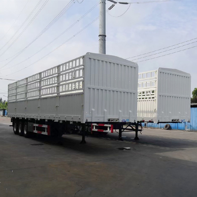 12.00r20 pneus acier 3 essieux 40-60 tonnes clôture de piquet semi-remorque pour le transport de marchandises