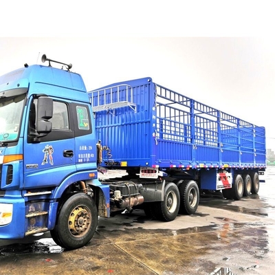 12.00r20 pneus acier 3 essieux 40-60 tonnes clôture de piquet semi-remorque pour le transport de marchandises