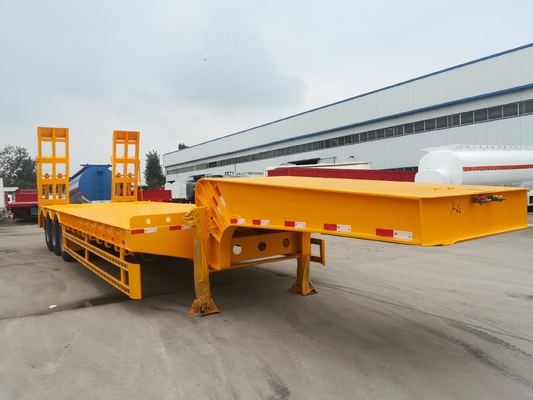 3 essieux 50 tonnes 60 tonnes 13m cou de poule hydraulique basse couche basse chargeur de garçon basse couche remorque