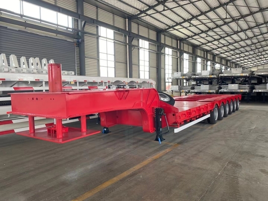 7000-8000 mm Base de roue basse Lit bas Semi-remorques pour les solutions de transport lourds