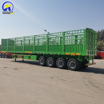 Trailers de fret à clôture à paroi latérale haute fermée Trailers de transport de fret semi-remorque Box Trailer