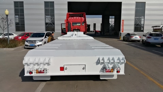 2 à 5 essieux Sinotruk Semi-remorque à basse altitude avec train d'atterrissage de 30 à 100 t Capacité 12 pneus