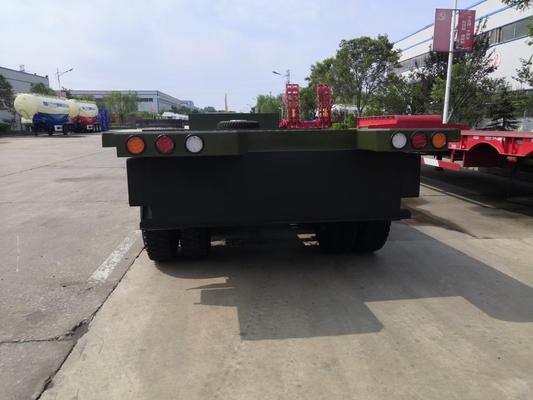 Semi-remorque à cheville basse en acier à ressort de 90 mm pour le transport d'équipements surdimensionnés