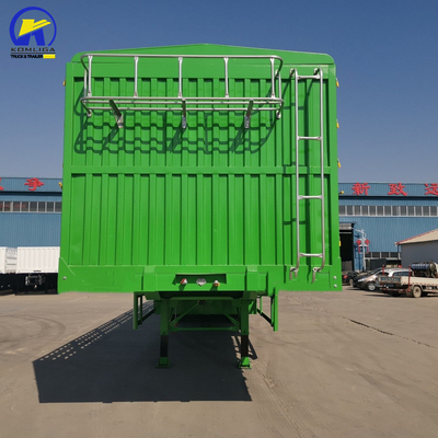 HGH 3 essieux Semi-remorque pour boîte à bagages à paroi latérale Certification CE 13000x2500x3900mm