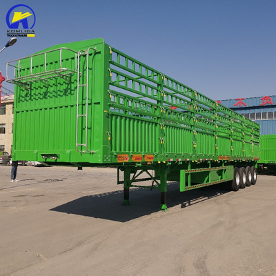 HGH 3 essieux Semi-remorque pour boîte à bagages à paroi latérale Certification CE 13000x2500x3900mm