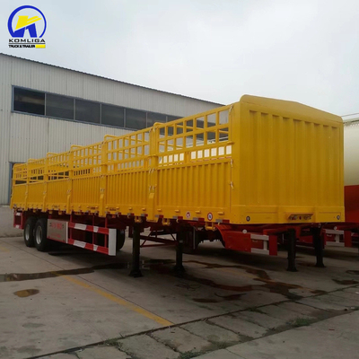 HGH 3 essieux Semi-remorque pour boîte à bagages à paroi latérale Certification CE 13000x2500x3900mm