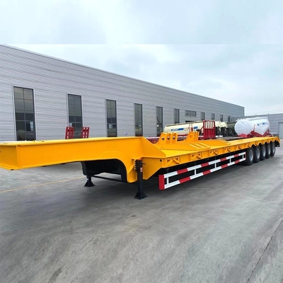 LED Light 3 Axle Gooseneck Semi-remorque basse avec rampe personnalisée sur demande personnalisée