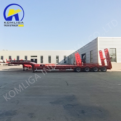 Capacité de chargement 80T Multi-axe basse-côté basse-garçon camion Semi-remorque pour les besoins du client