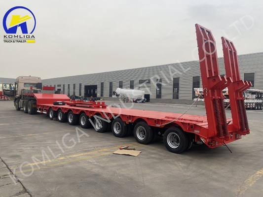 Marché russe 100 tonnes 15m 7m semi-remorque basse avec airbag suspension