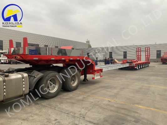 Marché russe 100 tonnes 15m 7m semi-remorque basse avec airbag suspension