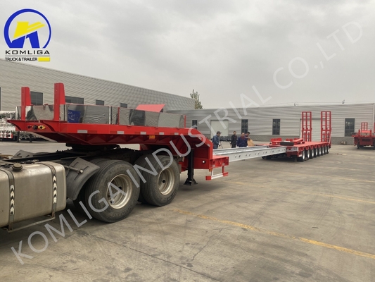 Marché russe 100 tonnes 15m 7m semi-remorque basse avec airbag suspension