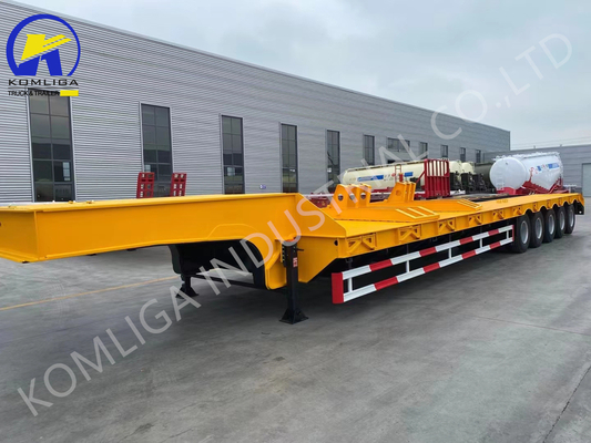 7000-8000 mm Base de roue personnalisable 5/6/7/8 essieux remorques basses pour garçons semi-remorques basses