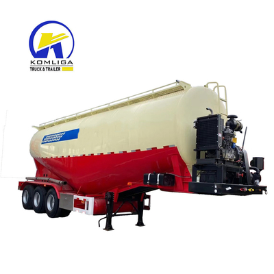 2 à 4 essieux 40m3 45m3 50m3 Silos Cisterne Ciment en vrac remorque à sécurité standard