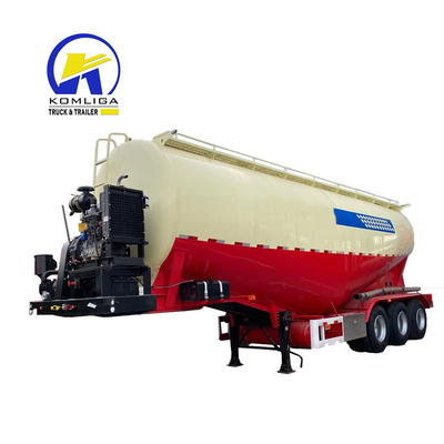 3 essieux 45cbm 60 tonnes V en forme de remorque de ciment en vrac utilisée avec soutien technique