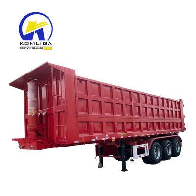 Auto-dépôt 35 tonnes Dépôt hydraulique 40 ft Container Tipper Trailer pour le transfert de conteneurs