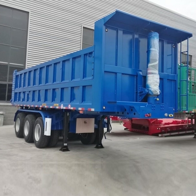 90 W mm*13 Épaisseur mm*10 couches Précipitation à feuille de printemps End Dump Trailer pour le transport du charbon de 60 tonnes
