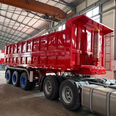 Trailers à décharge à bascule de 30 à 80 tonnes avec certification CE et systèmes de suspension de type bras croisé