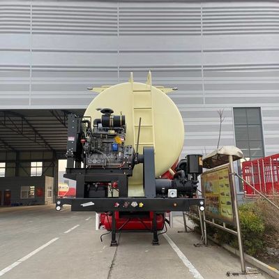 Personnalisation Souffleur utilisé réservoir de poudre en vrac sec semi-remorque avec suspension mécanique