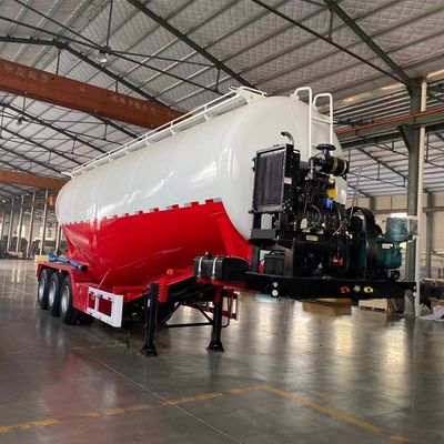 Personnalisation Souffleur utilisé réservoir de poudre en vrac sec semi-remorque avec suspension mécanique
