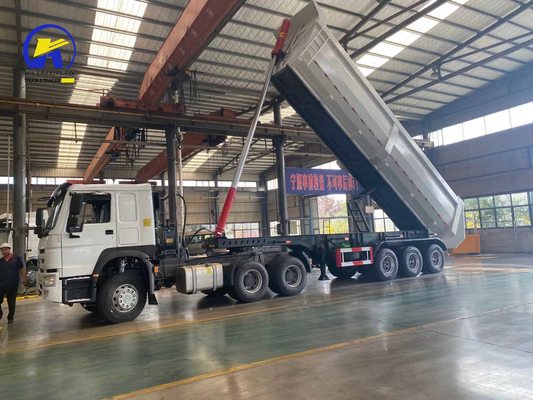 3 axes Tri-Axle 40cbm Sinotruk Dump Trailer personnalisation et demande personnalisable