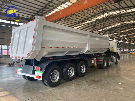 3 axes Tri-Axle 40cbm Sinotruk Dump Trailer personnalisation et demande personnalisable
