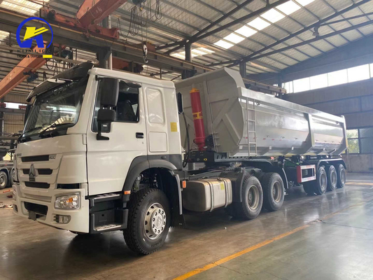 3 axes Tri-Axle 40cbm Sinotruk Dump Trailer personnalisation et demande personnalisable