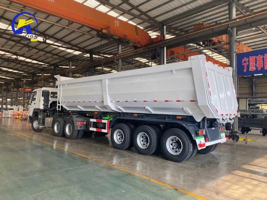 3 axes Tri-Axle 40cbm Sinotruk Dump Trailer personnalisation et demande personnalisable