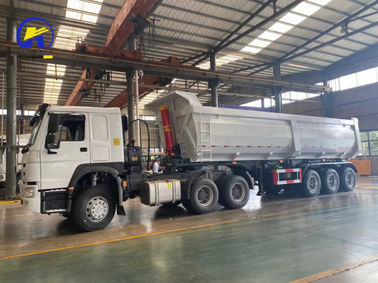 3 axes Tri-Axle 40cbm Sinotruk Dump Trailer personnalisation et demande personnalisable