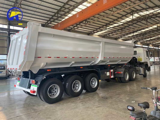 3 axes Tri-Axle 40cbm Sinotruk Dump Trailer personnalisation et demande personnalisable