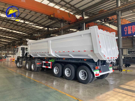 3 à 6 essieux Poids lourd côté aluminium arrière 30/50/60 tonnes hydraulique semi-camion remorque