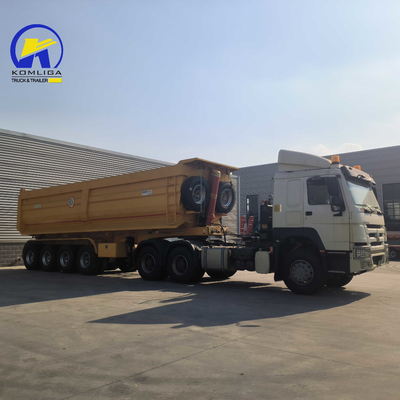 Camions à roues de décharge de poids lourd en forme de U 3/4 axle