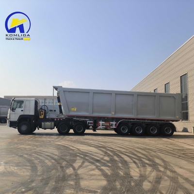 Camions à roues de décharge de poids lourd en forme de U 3/4 axle