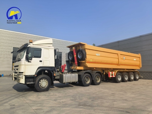 Camions à roues de décharge de poids lourd en forme de U 3/4 axle