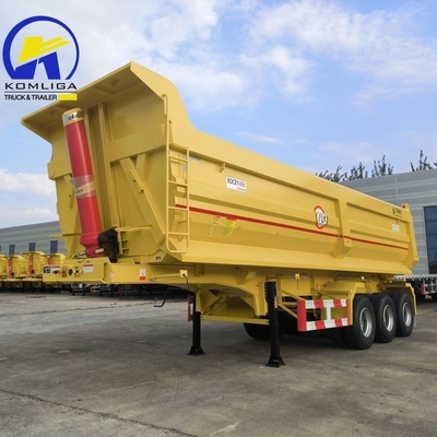 Sinotruk 3/4 Axle Transports à bascule remorque à bascule rocheuse fonction de décharge remorque