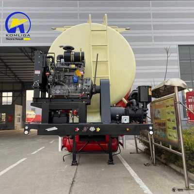 3 essieux 45cbm 45000 litres en vrac poudre de ciment réservoir camion semi-remorque à grande capacité