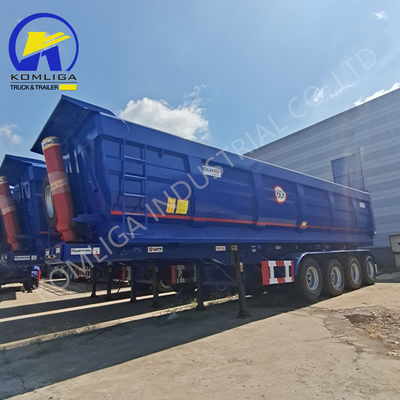 Jost 2,0 ou 3,5 pouces roi épingle 3 axe 35cbm camion de décharge hydraulique basculant semi-remorque