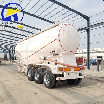 3 essieu 40/50 Cbm Décharge au fond/Déchargement de ciment en vrac/Cendre volante/Flour/Powder Material Tank/Semi-remorque de pétrolier