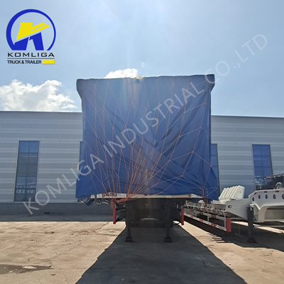 Demande personnalisée 3 essieux arrière camion hydraulique à décharge à bascule semi-remorque pour la Russie