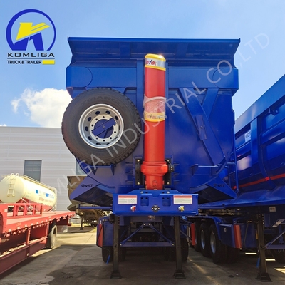 Tracteur de transport de sable à trois essieux/dépôt semi-remorque